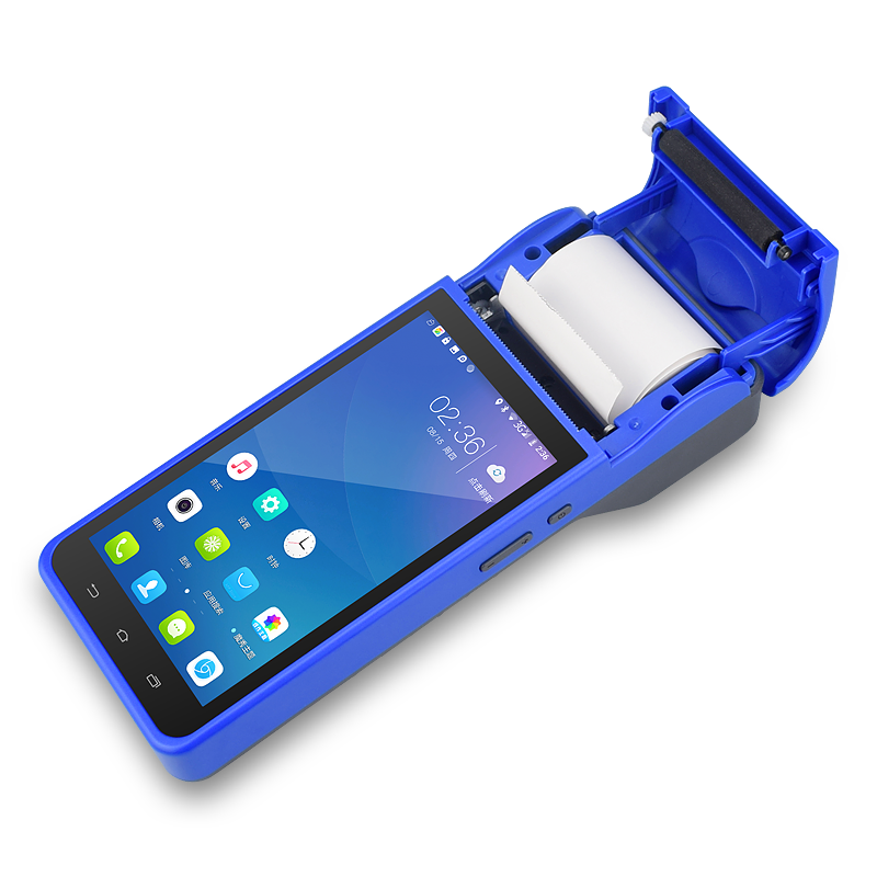 Capacitive Touch Panel Android 8.1 POS Terminal A5N with 58mm Built-In Thermal Printer