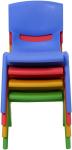 Stackable Plastic Colorful Kids Chairs Learn Play Chair For School Home Play