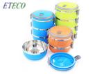 Multi Layer Vacuum Bento Box , Stainless Steel Stainless Steel Mess Tin With Lid