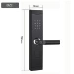 USB Port Emergency Keyless Digital Fingerprint Door Lock 304 Stainless Steel