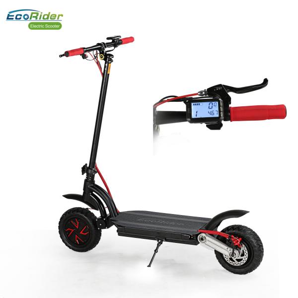 Long Range Kick Foldable Electric Scooter Dual Motor And Battery Electric Off
