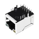 LPJM16438BDNL 2.5G Base-T Right Angle RJ45 Connector With Yellow/Green LED