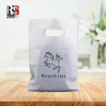 Custom Print LDPE HDPE Die Cut Handle Carry Poly Grocery Supermarket Merchandise
