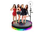Spring Exclusive Manual 360 Photo Booth 4 People Glass 360 Degree Booth
