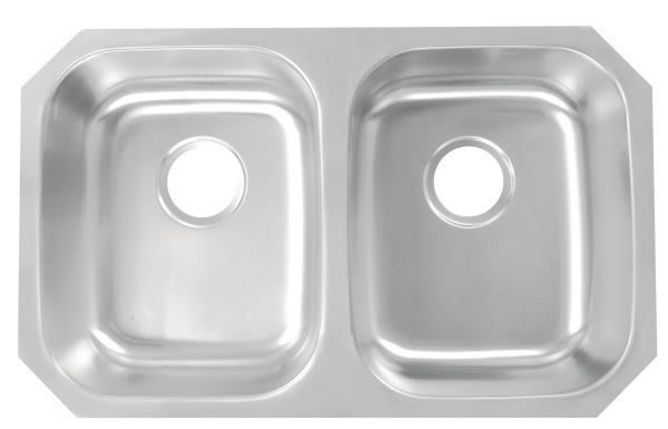 Stainless Steel Double Bowl Kitchen Sink 29-1/8"X18-1/2"X7" Dimension / Custom