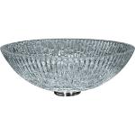Round Hotel Crystal Wash Basins 130mm Artistic Glass Vessel Sink Bowl For Home