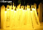 Multicolor Solar Powered Icicle Christmas Lights Fairy String Outdoor Wedding