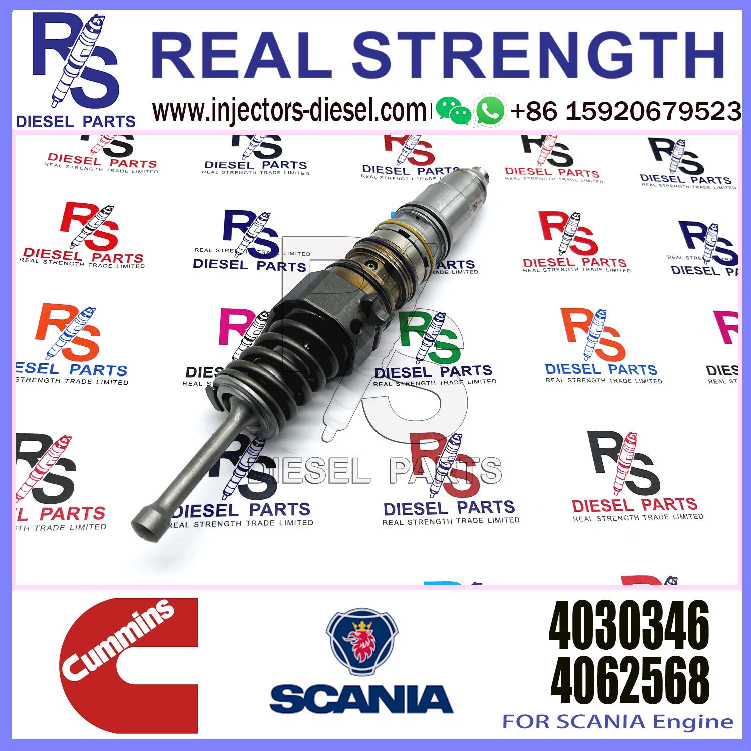 Isx15 Qsx15 X15 Diesel Engine Fuel Injector 4954888 1521978 1764364 1764365 1846348 4030346 for C-UMMINS engine
