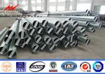 Iso 7.5m 1kn 3kn Steel Power Pole , Metal Utility Pole