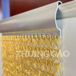 2000mmx2100mm Hotel Hall Divider Aluminum Chain Screen Hang Type