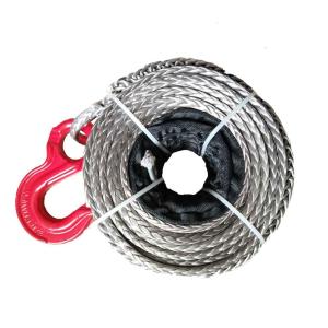 Wholesale Grey 12mm*30m Synthetic Winch Rope For Boat Winch Easily Spliced Free Shipping from china suppliers