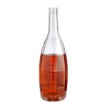 Octagonal Diamonds Glass Juice Bottle Customized Logo Beverage Clear Hot