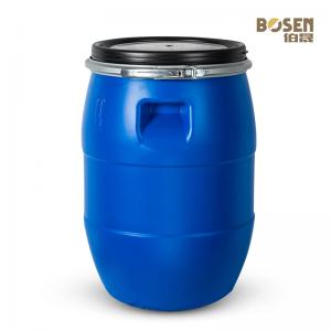 China Durable Plastic Chemical Barrel 60L Round Bucket With Iron Ring on sale