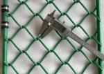 10 Years Use Green Color PVC Coated Chain Link Helideck Safety Net For Perimeter