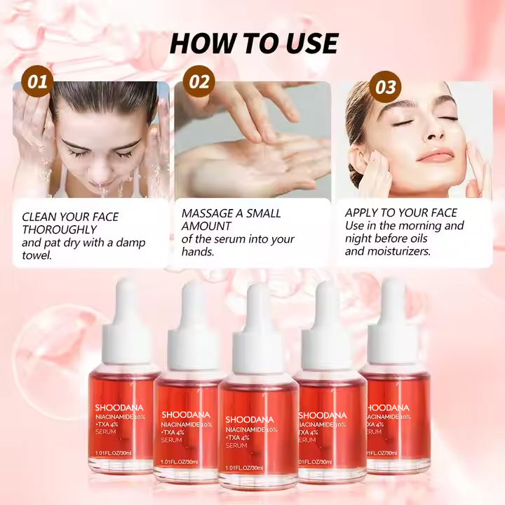 Anti-aging Skin Care Facial Serum 10% Niacinamide & 4% Tranexamic Acid Liquid Corrector Remover For Dark Spots And Glowing Skin
