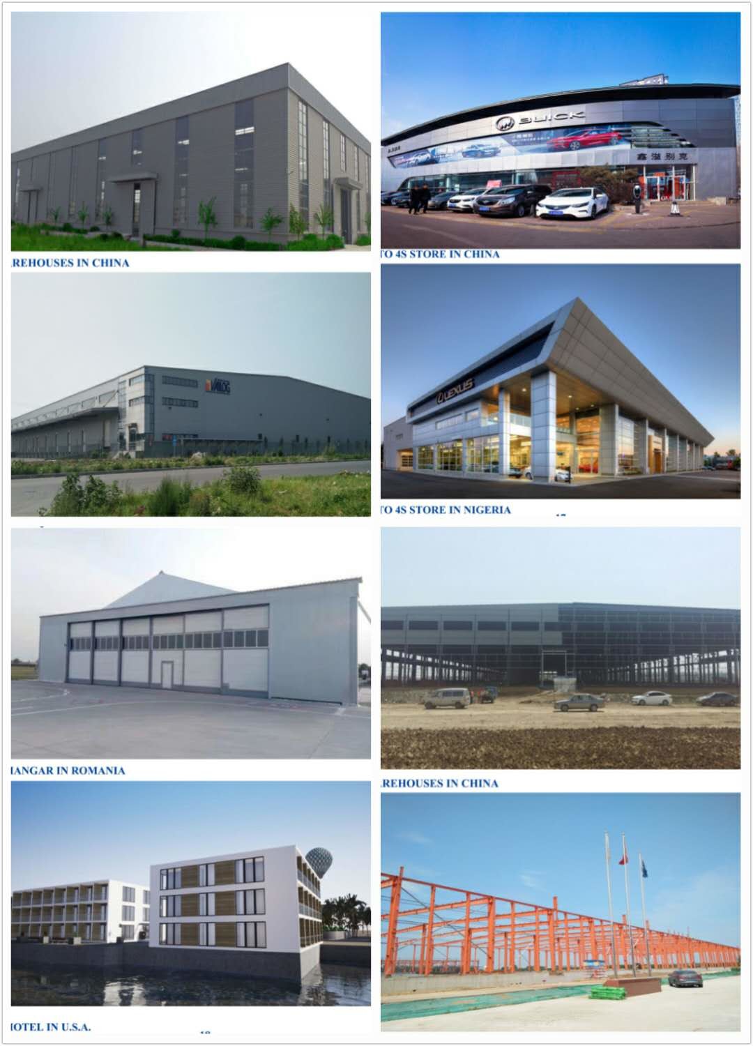 Pre - Engineered Building Workshop Steel Structure Light Steel Prefab Metal Workshop