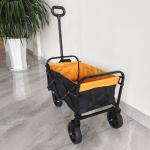Mini Collapsible Shopping Cart With 6 Inch Wheels For Outdoor Folding Camping