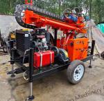 200m Mud Drilling Trailer Mounted Water Well Drilling Rig 80-200rpm Rotation