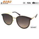 2017 fashion metal sunglasses with 100% UV protection lens,