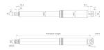 3000N Tubular Linear Actuators Electric DC Motor Industrial Waterproof