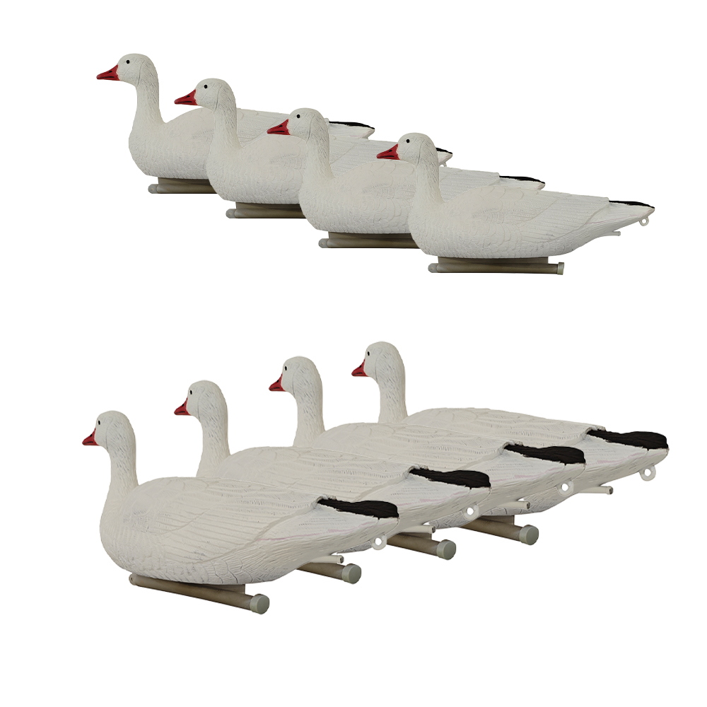 420g Floatable Snow Geese Decoy 3D Lifelike EVA Hunting Bait Anti Reflective Light Weight