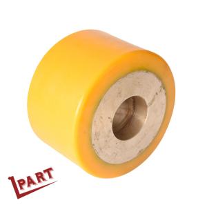 Wholesale Reach Forklift Drive Wheel 100mm Polyurethane Wheels Yellow from china suppliers