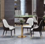 0.6CBM Nordic Dining Chair 4 Seater Scandinavian Dining Room Table And Chairs