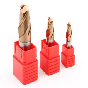 Wholesale Custom Carbide Ball Nose End Mill 2 Edge Tungsten For Steel Cutting Tools from china suppliers