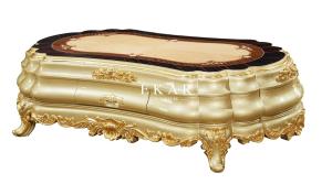 Wholesale Gold Storage Carved Wooden Coffee Table from china suppliers