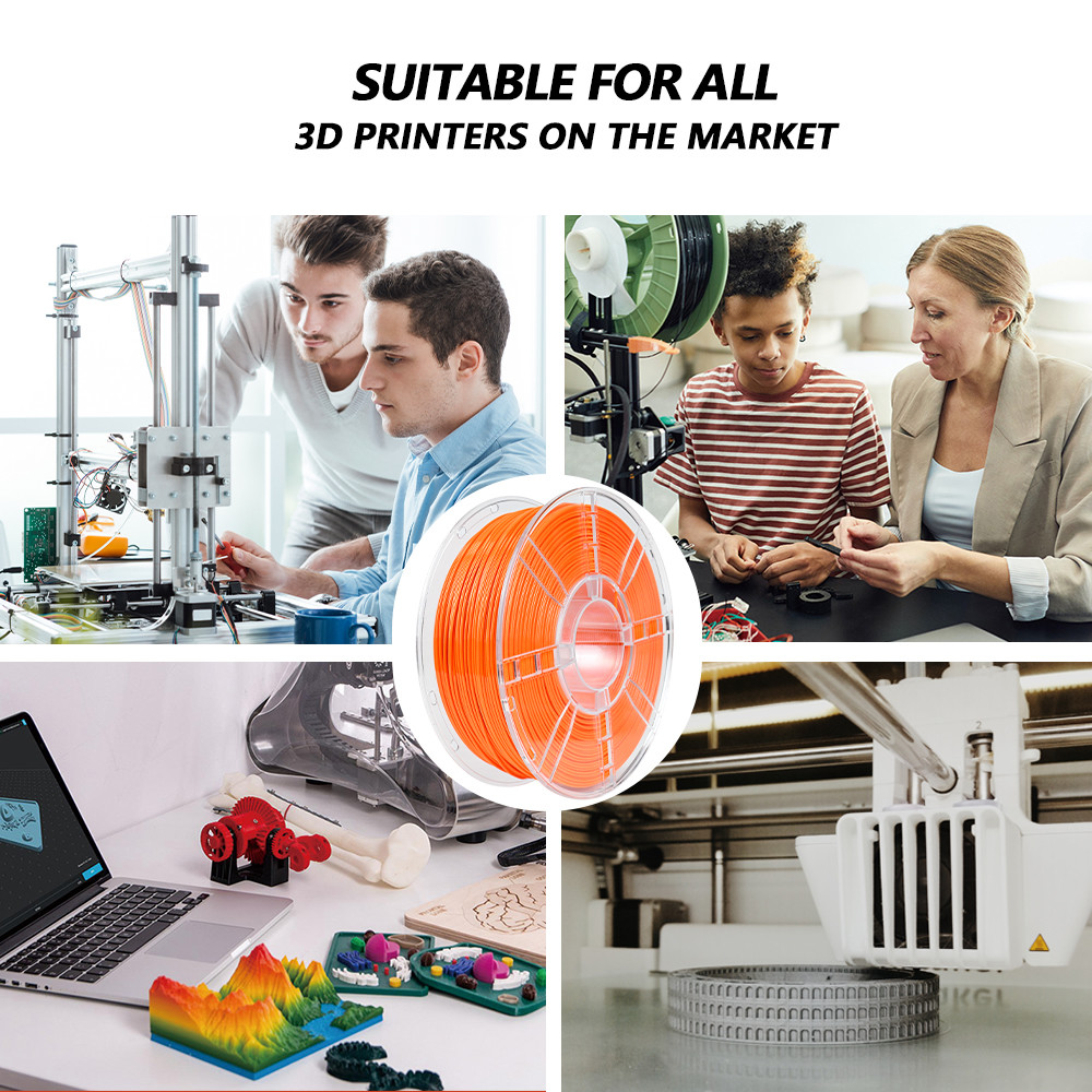 iBOSS 1.75mm PETG Filament Orange 3D Printing Filament Toughness Enhanced 3D Printer 1KG
