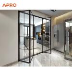 Aluminum Alloy Folding Door French Sliding Folding Door Thermal Insulation