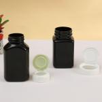 30cc 60cc 80cc 100cc 120cc Black Vitamin Pill Bottle Capsule PET Bottle With