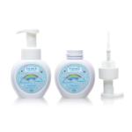 Round Lotion Shampo Bottle 300ml Plastic Foam Bottle For Facial Cleaning