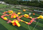 Giant Inflatable Floating Water Park / 0.9mm Pvc Tarpualins Inflatable Water