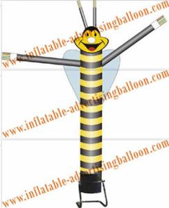 Wholesale Advertising Single Leg Inflatable Air Dancer 6M , Yellow Bee Sky Dancer For Fair from china suppliers