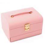 Handled Portable Jewelry Holder , Unique Decorative Storage Boxes Easy To Take