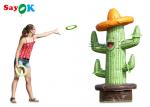 Inflatable Outdoor Games PVC Tarpaulin Inflatable Cactus Ring Toss Puncture