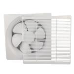 ABS Material 6 Inch Square Wall Mounted Bathroom Ventilation Exhaust Fan For