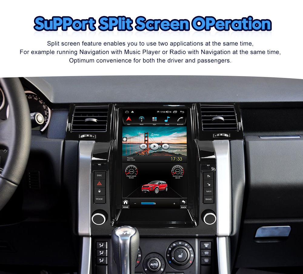 Viknav Car Radio For Range Rover Sport L320 (2005-2009) 12.1 Inch Android Auto Radio Vertical Screen Multimedia Player