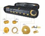 40Mn2/45L Catapiller Excavator Track Chain for Machinery Repair Shops at