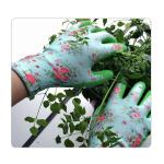 Rubber Coated 15 Gauge Flower Knitting Children's Outdoor Use Gardening Gloves