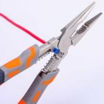 232mm Burnished Long Skinny Pliers Long Handle Pliers High Leverage