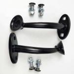 Steel Street Rat Hot Rod Black or Polished Headlight Stands Mounts for Universal