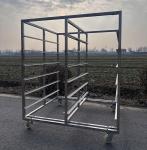 Kitchen Equipment Stainless Steel 304 316 316L Tray Rack Trolley For Oven