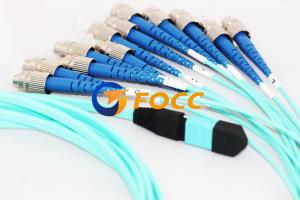 Wholesale Blue Optical 12 Fanout MPO MTP to FC Cable Multimode High Density from china suppliers