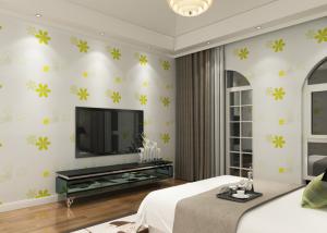 Wholesale Japanese Style Durable Asian Inspired Wallpaper With Green Embossed Bloom from china suppliers