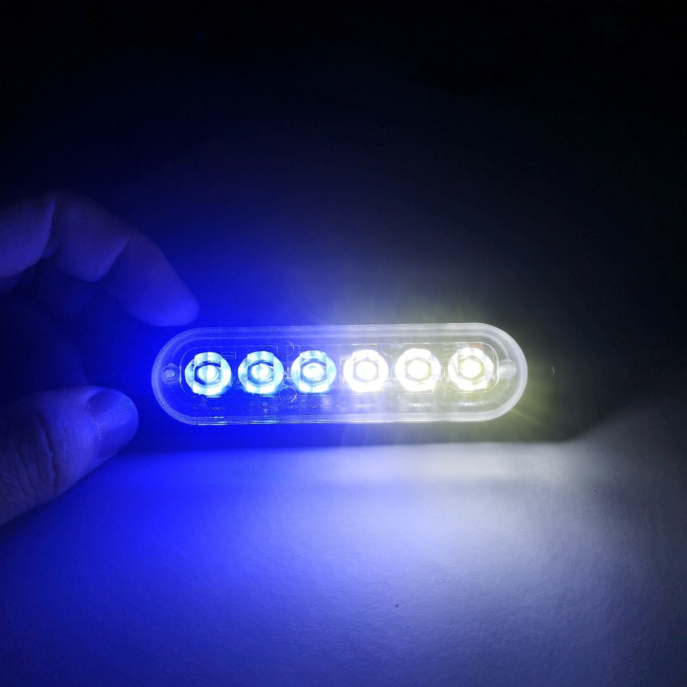 6LED Car Side Marker Lights Trucks Strobe Lamp LED Flasher Warning Lights