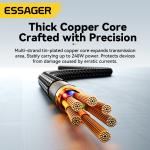 ESSAGER ES-X45 Series Quick Charge 240W USB C to USB C Cord