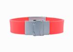 Men Custom Silicone Bracelets Logo Customized With Both Teeth Buckle