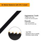 5 Pack 9 Inch 14TPI Sawzall Blades Cast-Iron Bi-Metal Sabre Saw Blades Heavy